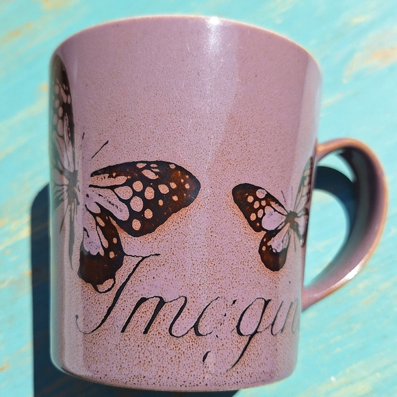 Vintage Butterfly Mug Pfaltzgraff Mugs Purple Coffee Cup Decor Gifts Imagine - Picture 10 of 10